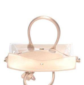 Clear Smooth Faux Lether Satchel
